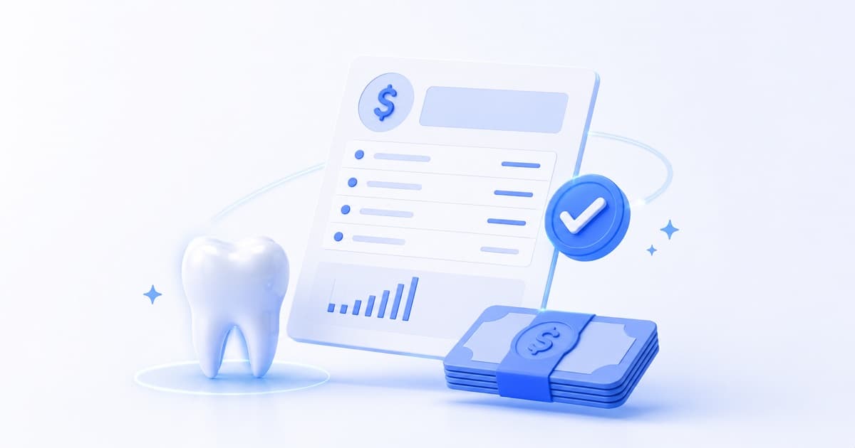 Informe de producción por profesional de una clínica dental, con el total del período y el detalle de tratamientos